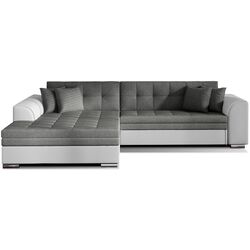 Диван угловой Eltap Sorento Sawana 05/Soft 17 Left (Dark Gray/White)