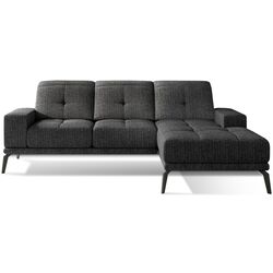 Canapea de colt Eltap Torrense Berlin 02 Right (Dark Gray)