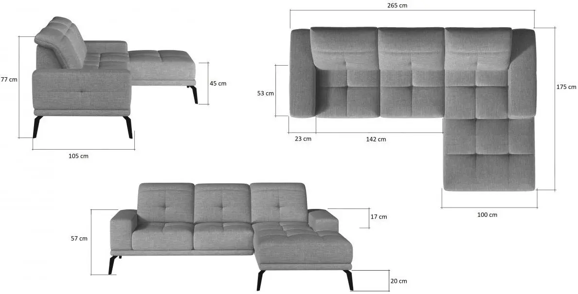 Диван угловой Eltap Torrense Berlin 03 Right (Beige)