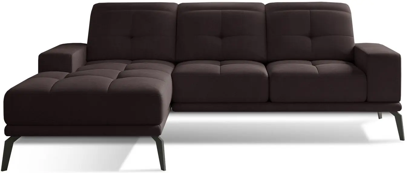 Canapea de colt Eltap Torrense Matt Velvet 29 Left (Brown Dark)