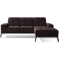 Canapea de colt Eltap Torrense Matt Velvet 29 Right (Brown Dark)