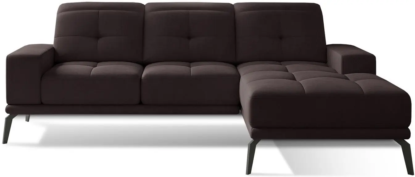 Canapea de colt Eltap Torrense Matt Velvet 29 Right (Brown Dark)