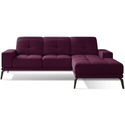 Canapea de colt Eltap Torrense Matt Velvet 68 Right (Burgundy)