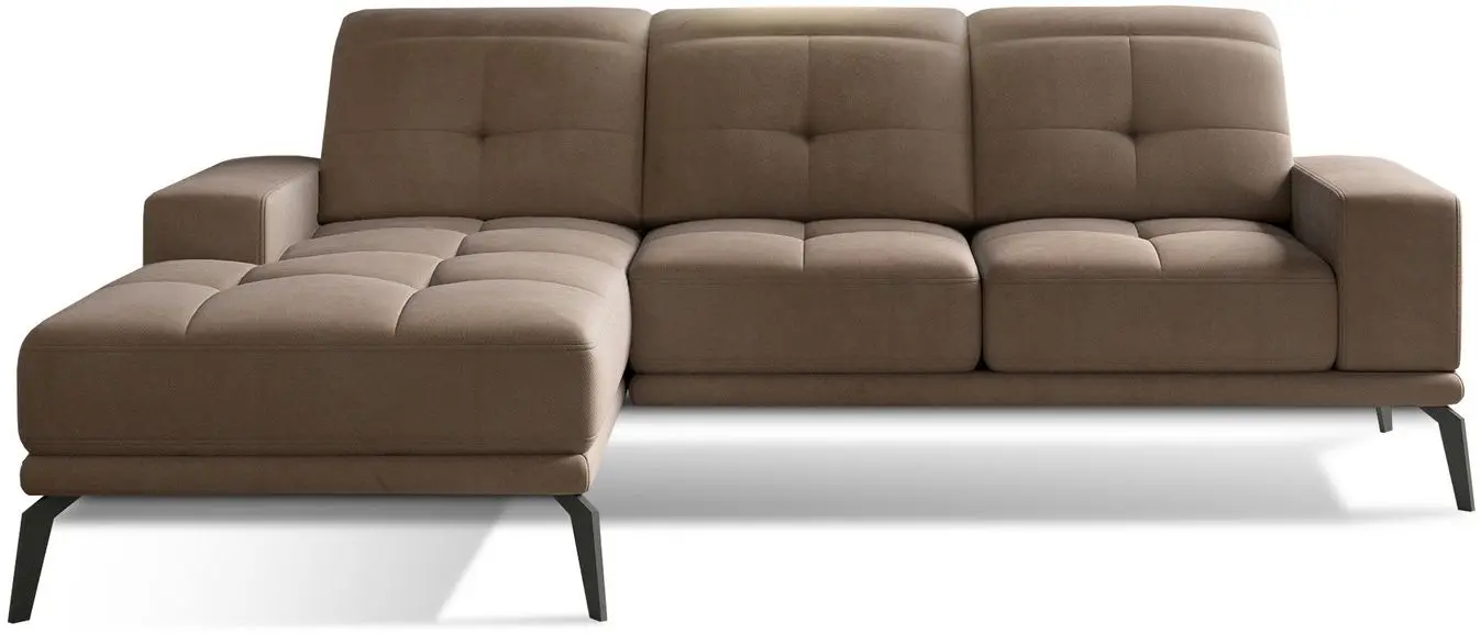 Canapea de colt Eltap Torrense Monolith 09 Left (Brown Light)