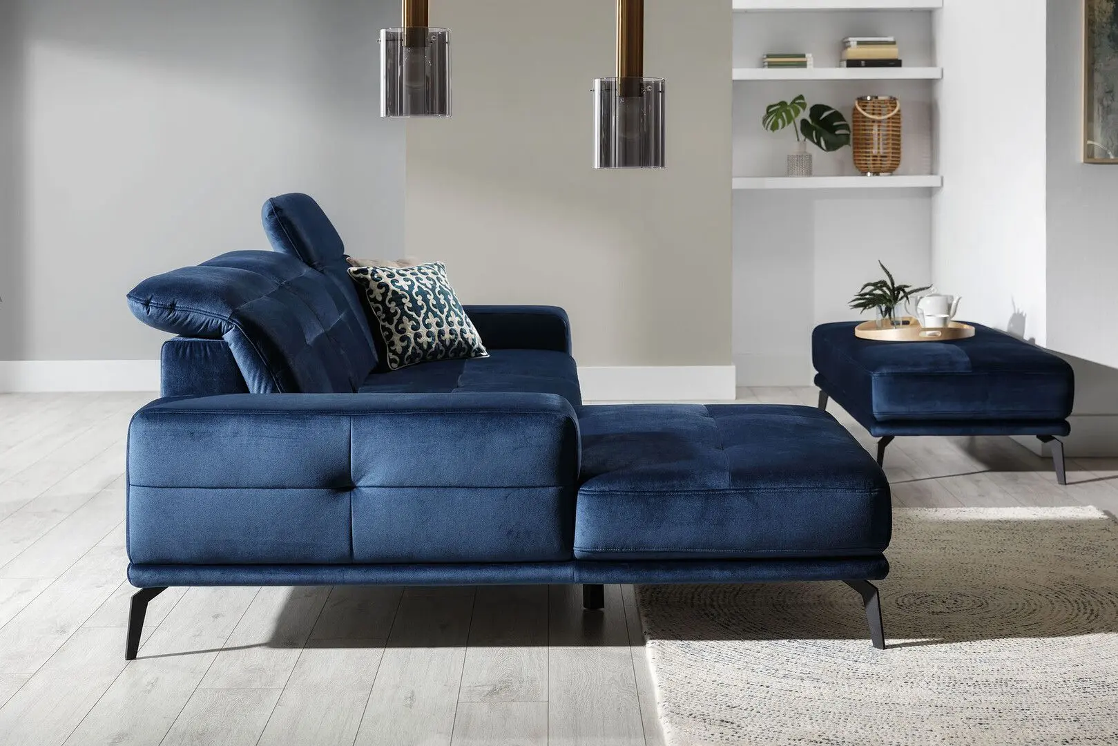 Canapea de colt Eltap Torrense Monolith 77 Right (Blue)