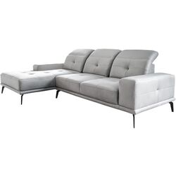 Canapea de colt Eltap Torrense Monolith 84 Left (Gray Light)