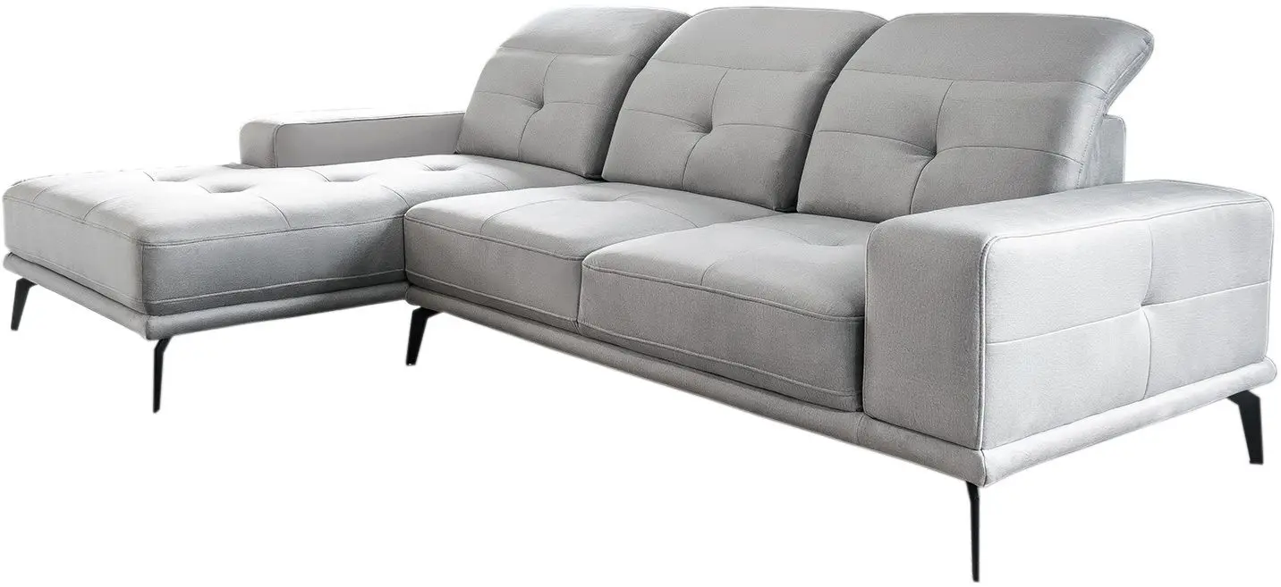 Canapea de colt Eltap Torrense Monolith 84 Left (Gray Light)