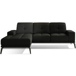 Canapea de colt Eltap Torrense Sawana 14 Left (Black)