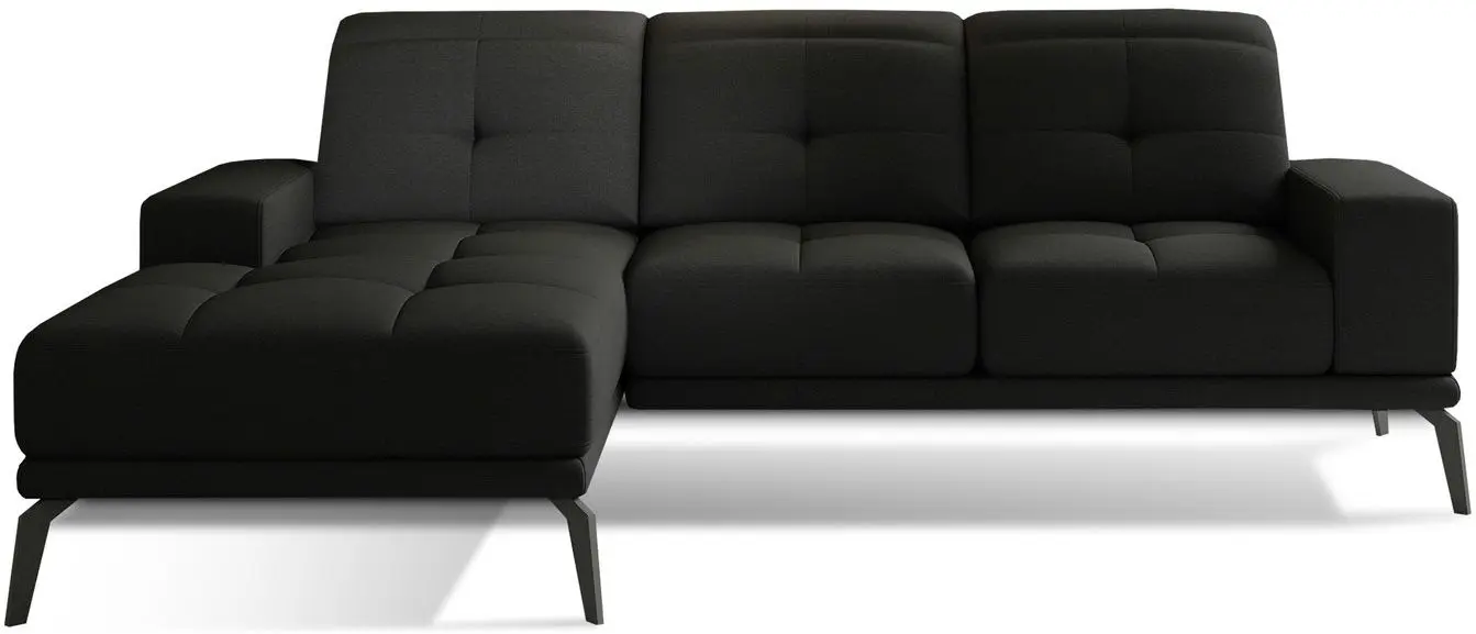 Canapea de colt Eltap Torrense Sawana 14 Left (Black)