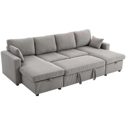 Диван раскладной Homcom 83B-573V01LG (Light Grey) Thumb