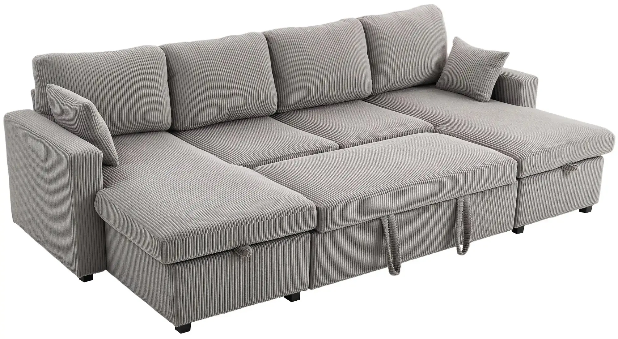 Диван раскладной Homcom 83B-573V01LG (Light Grey) - 2
