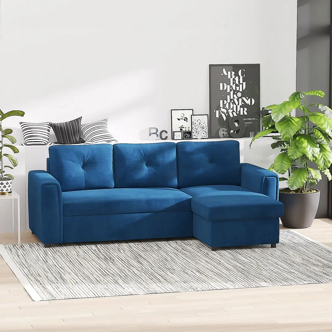 Диван угловой Homcom 839-191 232x141x85 cm (Blue)