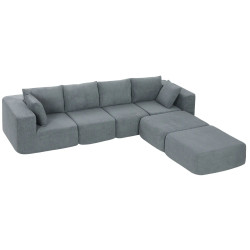 Модульный диван Homcom 83B-686V01CG (Dark Grey) Thumb