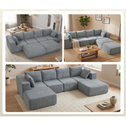 Модульный диван Homcom 83B-686V01CG (Dark Grey) Thumb