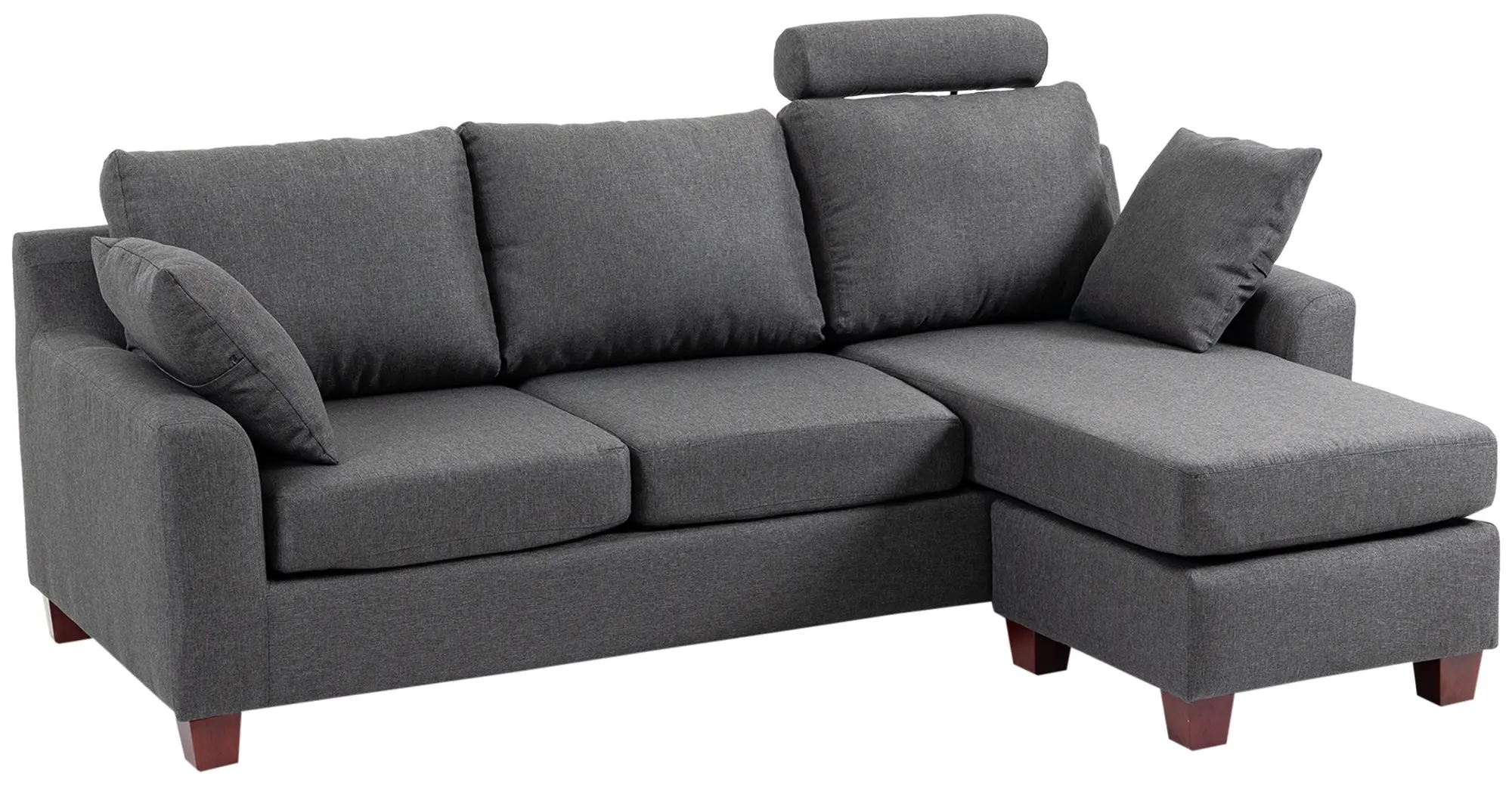 Угловой диван Homcom 833-288 (Dark Grey) - 2