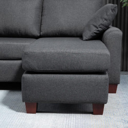 Угловой диван Homcom 833-288 (Dark Grey) Thumb