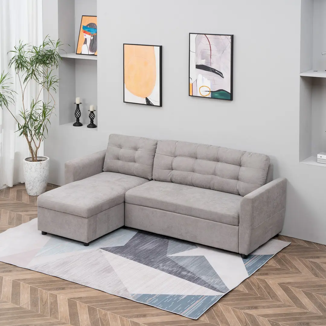 Угловой диван Homcom 839-194 (Grey)