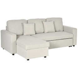 Угловой диван Homcom 839-468V81CW (Cream White) Thumb