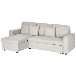 Угловой диван Homcom 839-468V81CW (Cream White) Thumb