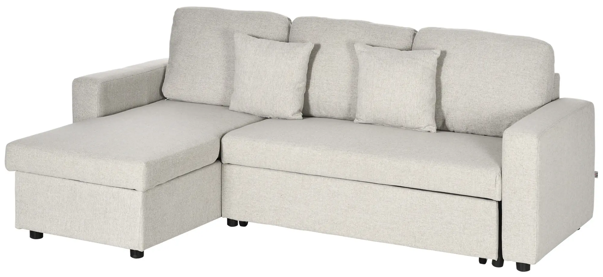 Угловой диван Homcom 839-468V81CW (Cream White) - 3
