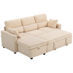 Угловой диван Homcom 83B-565V00BG (Beige) Thumb
