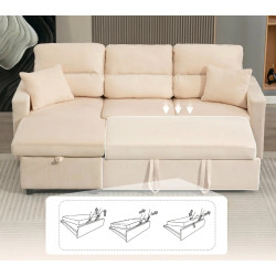 Угловой диван Homcom 83B-565V00BG (Beige) Thumb