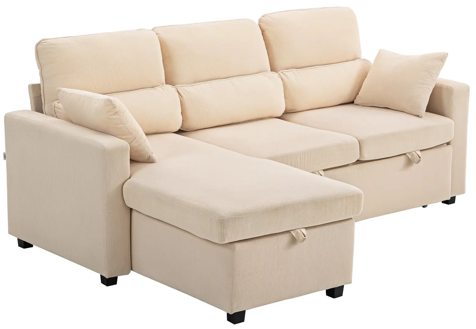 Угловой диван Homcom 83B-565V00BG (Beige)