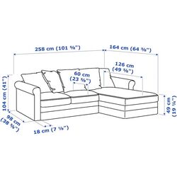 Canapea Ikea Gronlid 3-locuri/sezlong (Ljungen/Verde Deschis) Thumb