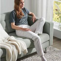 Диван Ikea Landskrona 3-местный/1 шезлонг/Металл (Гуннаред Светло-зеленый) Thumb