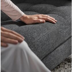 Canapea Ikea Landskrona 3-locuri/1 sezlong/Metal (Gunnared Gri Inchis) Thumb