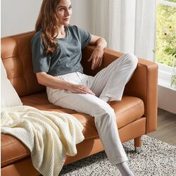 Canapea Ikea Landskrona 3 locuri cu sezlong (Grann/Bomstad Maro-auriu/Metal) Thumb