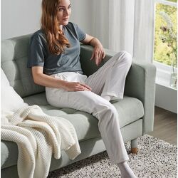 Canapea Ikea Landskrona 4-locuri/1 sezlong/Lemn (Gunnared Verde Deschis) Thumb