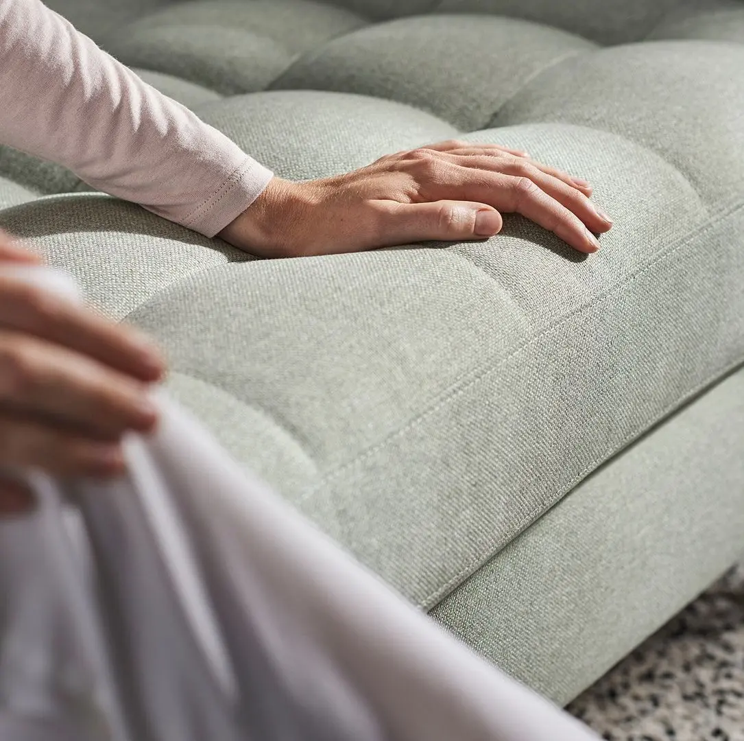 Canapea Ikea Landskrona 4-locuri/1 sezlong/Metal (Gunnared Verde Deschis)