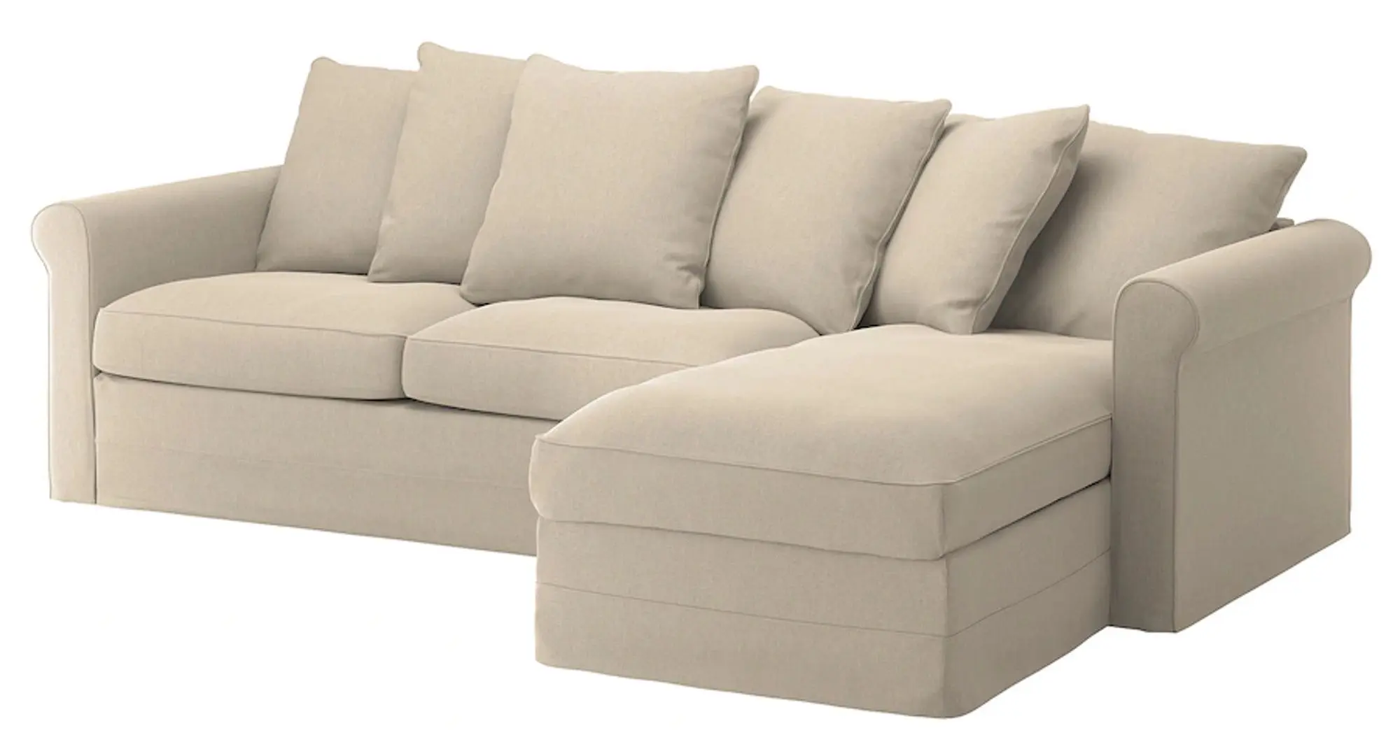 Canapea extensibila Ikea Gronlid 3-locuri/sezlong (Sporda Natur)