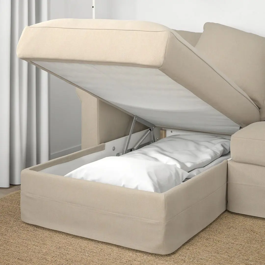 Canapea extensibila Ikea Gronlid 3-locuri/sezlong (Sporda Natur) - 3