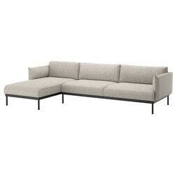 Canapea de colt Ikea Applaryd 4-locuri/sezlong (Lejde Gri) Thumb