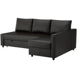 Canapea de colt Ikea Friheten (Bomstad Negru)