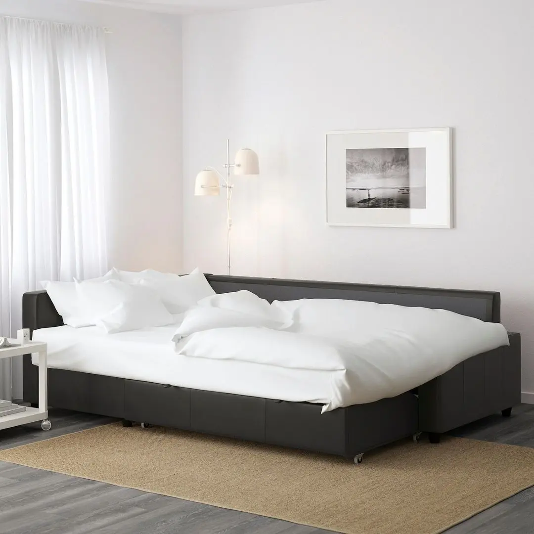 Canapea de colt Ikea Friheten (Bomstad Negru)