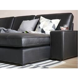 Canapea de colt Ikea Kivik 3-locuri/sezlong (Grann/Bomstad Negru) Thumb