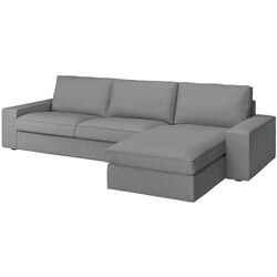 Canapea de colt Ikea Kivik 4-locuri/sezlong (Tibbleby Bej-Gri)