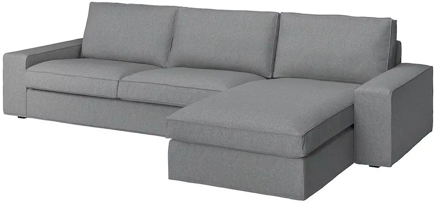Canapea de colt Ikea Kivik 4-locuri/sezlong (Tibbleby Bej-Gri)