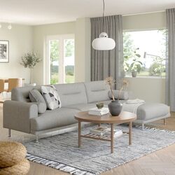 Canapea de colt Ikea Langaryd 3-locuri/sezlong dreapta (Lejde Gri) Thumb