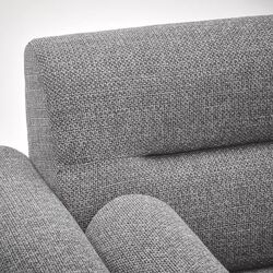 Canapea de colt Ikea Langaryd 3-locuri/sezlong dreapta (Lejde Gri/Negru) Thumb