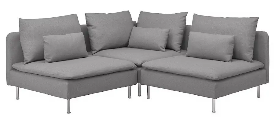 Диван угловой Ikea Soderhamn 3-местный (Тонеруд Серый)