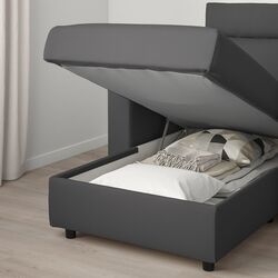 Canapea de colt Ikea Vimle 3-locuri/tetiera/sezlong (Hallarp Gri) Thumb