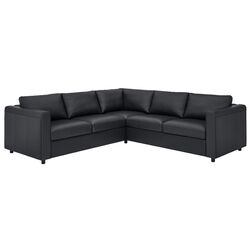 Canapea de colt Ikea Vimle 4-locuri (Grann/Bomstad Negru)