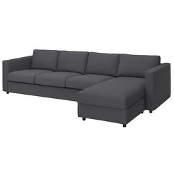 Canapea de colt Ikea Vimle 4-locrui/sezlong (Hallarp Gri)