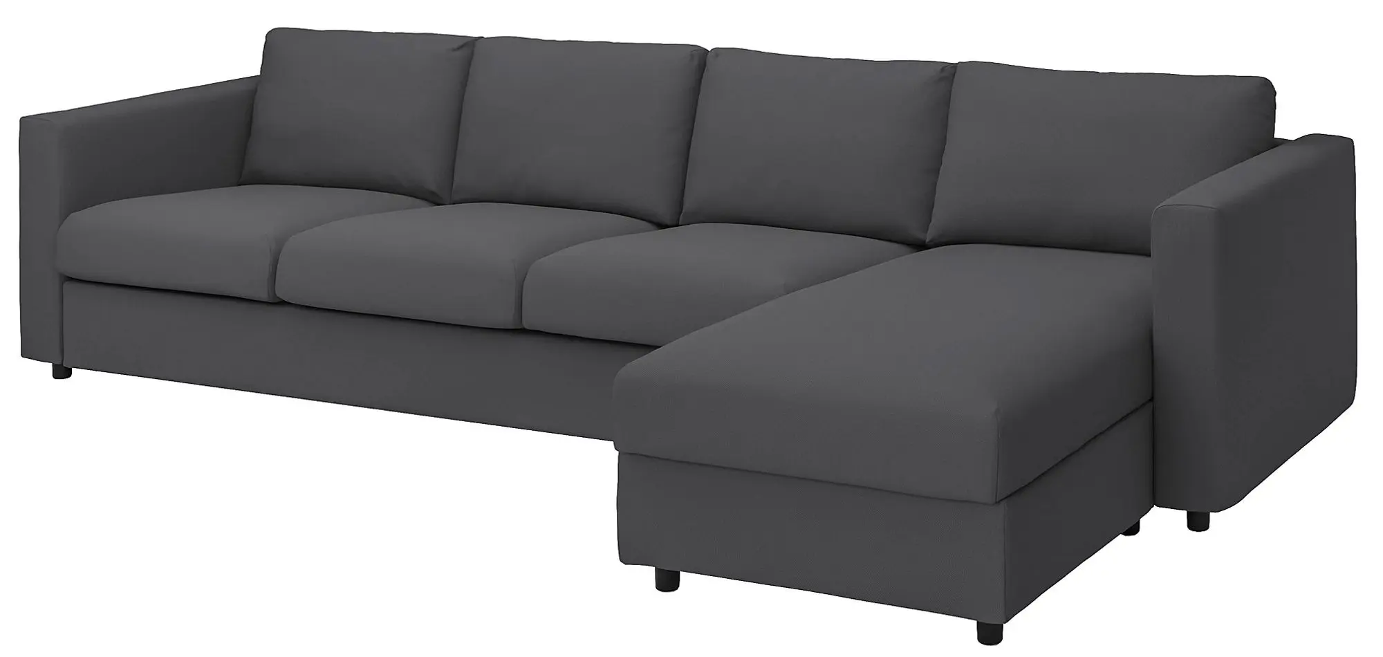 Canapea de colt Ikea Vimle 4-locrui/sezlong (Hallarp Gri)