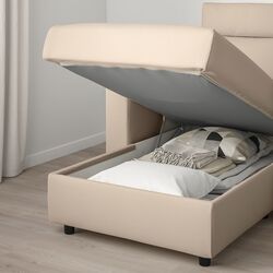 Canapea de colt Ikea Vimle 3-locuri/tetiera/sezlong (Hallarp Bej) Thumb