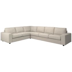 Диван угловой Ikea Vimle 5-местный/широкие подлокотники (Гуннаред Бежевый)